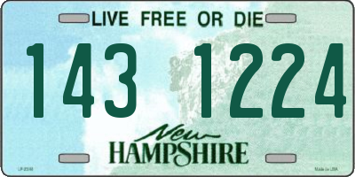 NH license plate 1431224