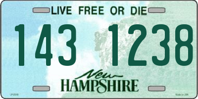 NH license plate 1431238