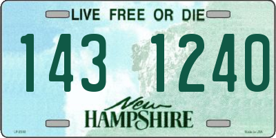 NH license plate 1431240