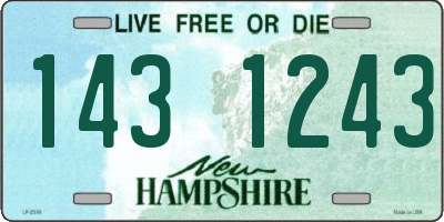 NH license plate 1431243