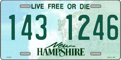 NH license plate 1431246