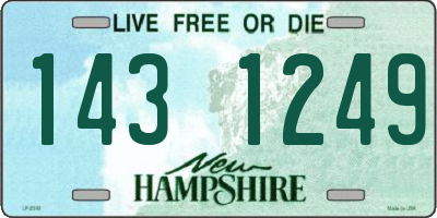 NH license plate 1431249