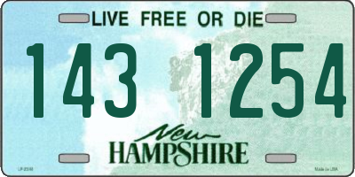 NH license plate 1431254
