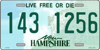 NH license plate 1431256