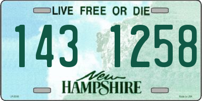 NH license plate 1431258