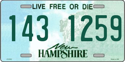 NH license plate 1431259