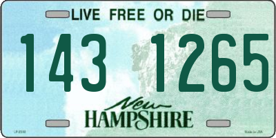 NH license plate 1431265