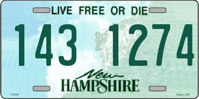 NH license plate 1431274