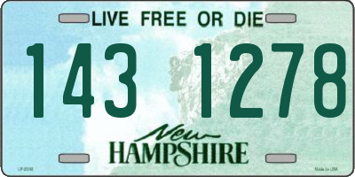 NH license plate 1431278