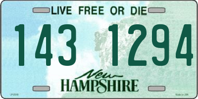 NH license plate 1431294