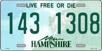 NH license plate 1431308