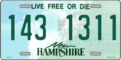 NH license plate 1431311