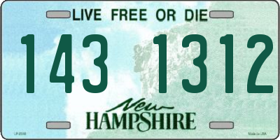 NH license plate 1431312