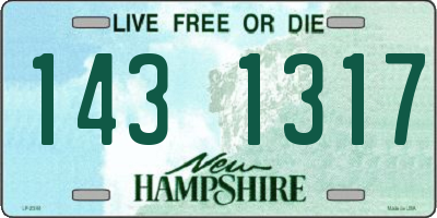 NH license plate 1431317