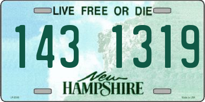 NH license plate 1431319