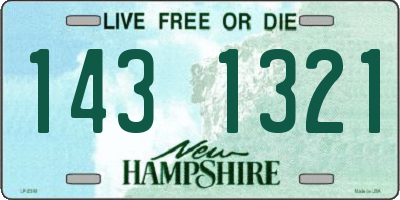 NH license plate 1431321