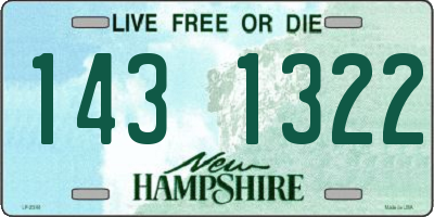 NH license plate 1431322