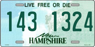 NH license plate 1431324