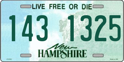 NH license plate 1431325