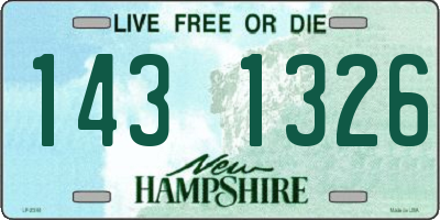 NH license plate 1431326