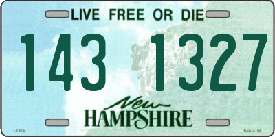 NH license plate 1431327