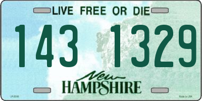 NH license plate 1431329
