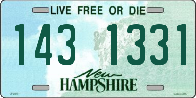 NH license plate 1431331