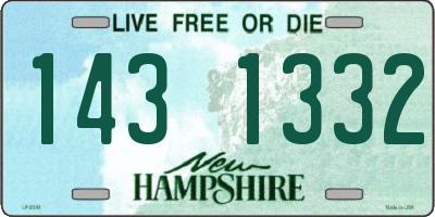 NH license plate 1431332