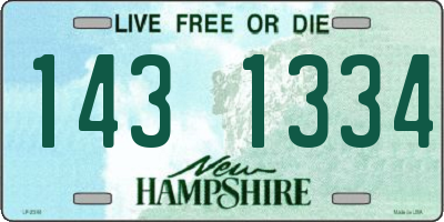 NH license plate 1431334