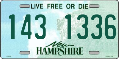 NH license plate 1431336