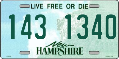 NH license plate 1431340