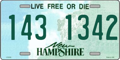 NH license plate 1431342