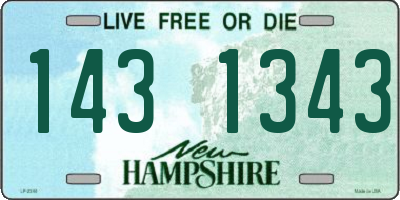 NH license plate 1431343