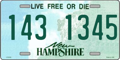 NH license plate 1431345