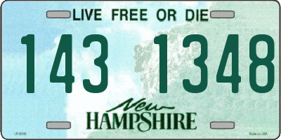 NH license plate 1431348