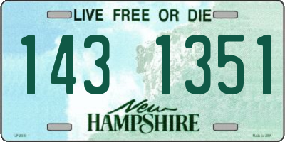 NH license plate 1431351