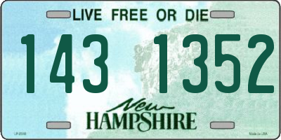 NH license plate 1431352