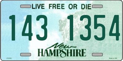 NH license plate 1431354