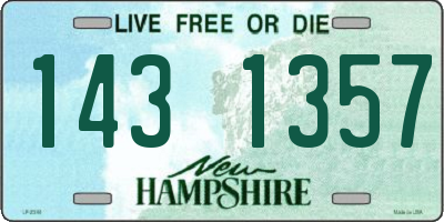 NH license plate 1431357