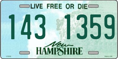 NH license plate 1431359