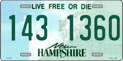 NH license plate 1431360