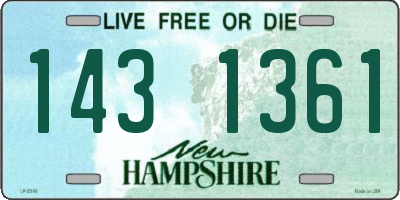 NH license plate 1431361