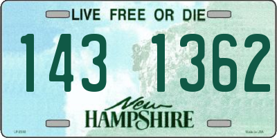 NH license plate 1431362