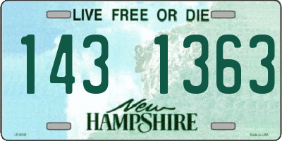NH license plate 1431363
