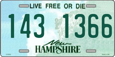 NH license plate 1431366