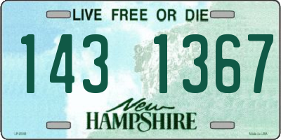NH license plate 1431367