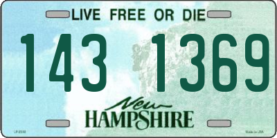 NH license plate 1431369