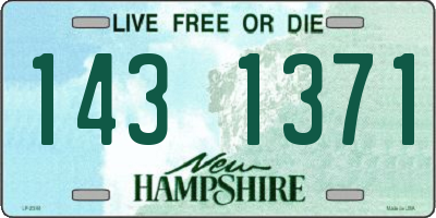 NH license plate 1431371