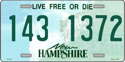 NH license plate 1431372