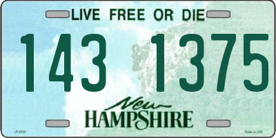 NH license plate 1431375